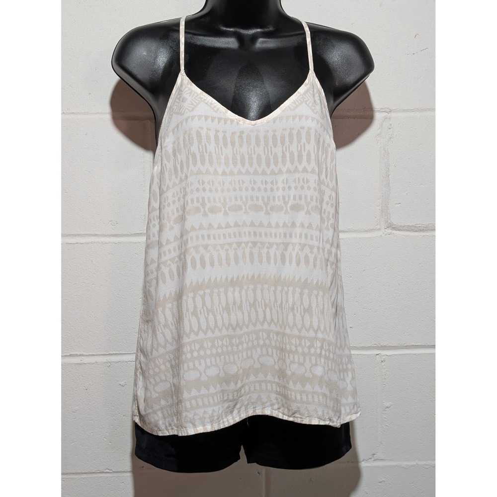 Old Navy Women's Geometric Print Tank Top Spaghetti Strap Casual V-Neck xsmall